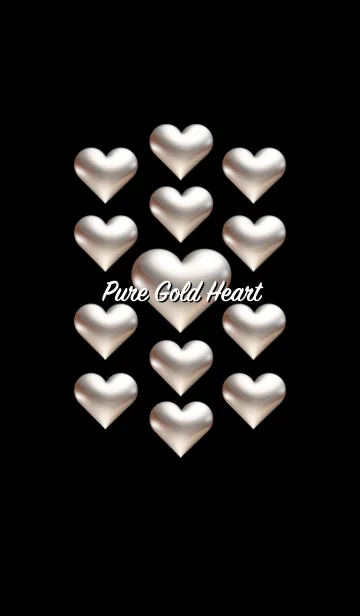 [LINE着せ替え] ピュアゴールド ハート No.2の画像1