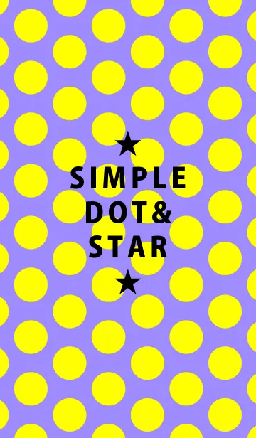 [LINE着せ替え] シンプル ドット アンド スター 19の画像1