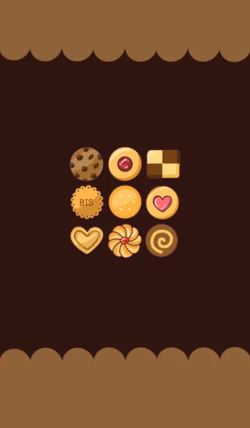 [LINE着せ替え] キュートなクッキー 着せ替えの画像1