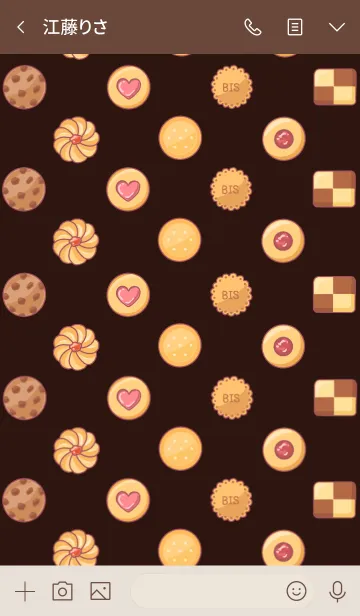 [LINE着せ替え] キュートなクッキー 着せ替えの画像3