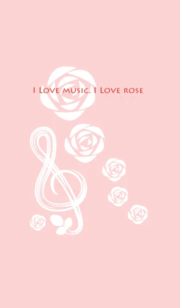 [LINE着せ替え] I Love music. I Love roseの画像1