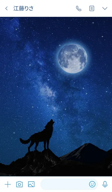 [LINE着せ替え] HOWLING WOLF - Starry Sky -の画像3