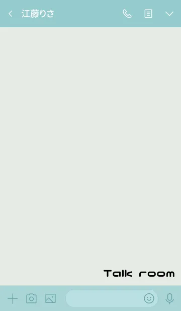 [LINE着せ替え] 青緑 : moji 文字着せ替えの画像3