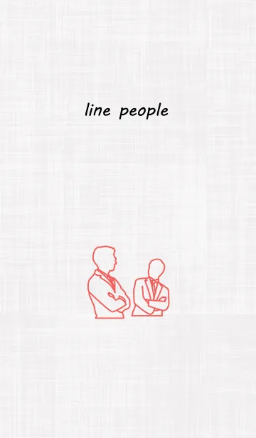 [LINE着せ替え] ラインな人々の画像1