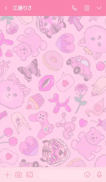 [LINE着せ替え] Lover Of Pink Themeの画像3