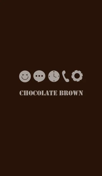 [LINE着せ替え] Chocolate Brown Theme Vr.1 (jp)の画像1