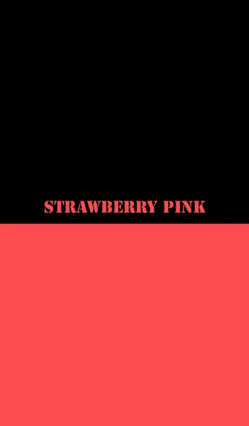 [LINE着せ替え] Strawberry Pink ＆ Black Theme V.2 (jp)の画像1