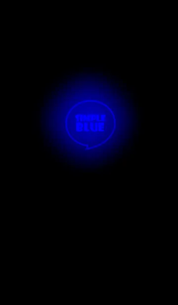 [LINE着せ替え] Blue Neon Theme v.5 (jp)の画像1