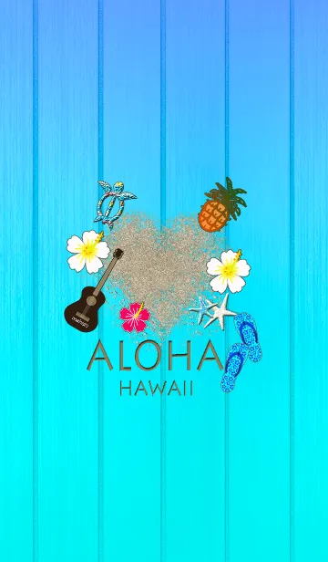 [LINE着せ替え] ハワイ＊ALOHA+111の画像1