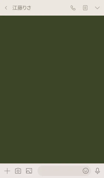[LINE着せ替え] シンプル（beige green)V.500の画像3