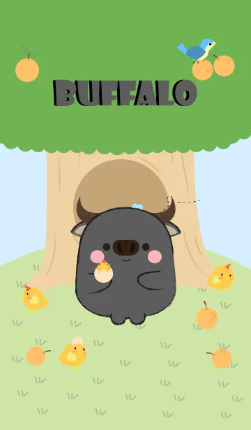 [LINE着せ替え] Buffalo With Tree Theme (jp)の画像1