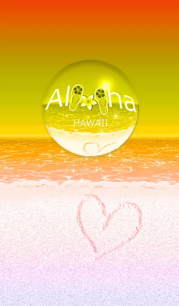 [LINE着せ替え] シャボン玉*ハワイ＊ALOHA+113の画像1