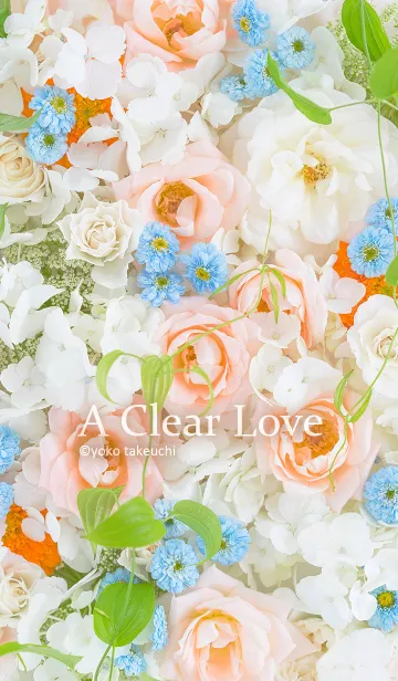 [LINE着せ替え] A Clear Love～透明感のある花のきせかえ～の画像1