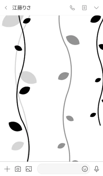 [LINE着せ替え] plants (white)の画像3