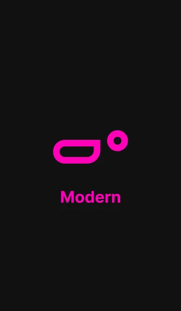 [LINE着せ替え] Modern Sweet - Black Themeの画像1