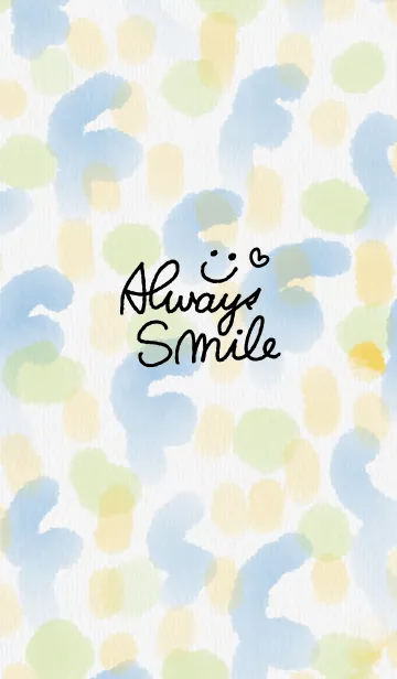 [LINE着せ替え] 水彩お絵かきスマイル3の画像1