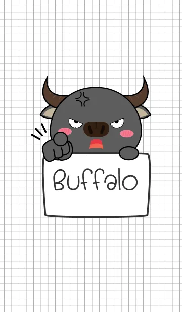 [LINE着せ替え] Simple Angry Buffalo (jp)の画像1