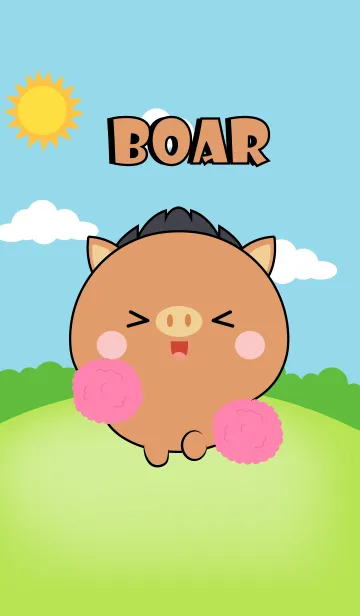 [LINE着せ替え] Mini Boar Theme (jp)の画像1