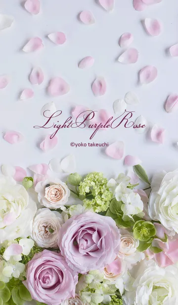 [LINE着せ替え] Light Purple Rose～薄紫のバラ～の画像1