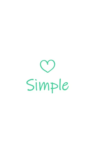 [LINE着せ替え] 手書きミニマリズム-ライン愛（ミント）の画像1