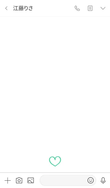 [LINE着せ替え] 手書きミニマリズム-ライン愛（ミント）の画像3