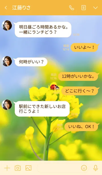 [LINE着せ替え] LuckyCanola2の画像4