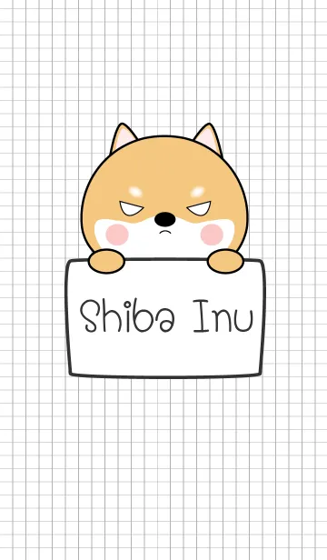 [LINE着せ替え] Simple Angry Shiba Inu (jp)の画像1