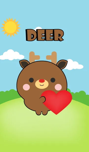 [LINE着せ替え] Mini Deer Theme (jp)の画像1