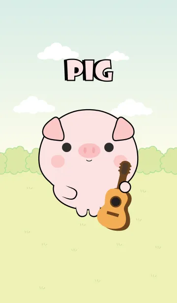 [LINE着せ替え] Mini Lovely Pink Pig Theme (jp)の画像1