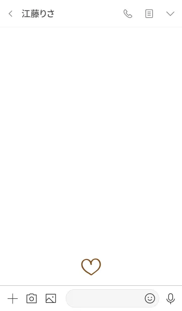 [LINE着せ替え] 手書きミニマリズム-ライン愛（ブラウン）の画像3