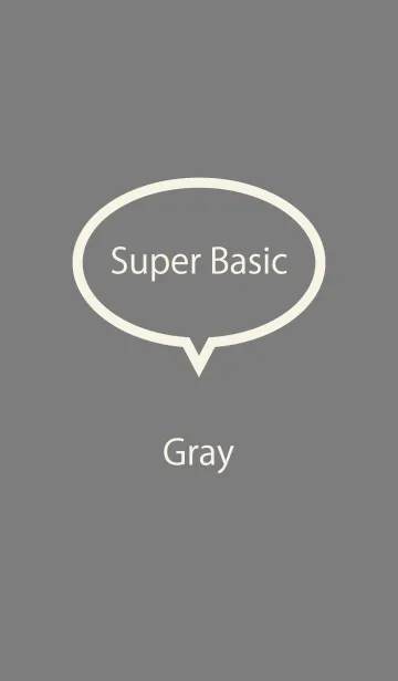 [LINE着せ替え] Super Basic Grayの画像1