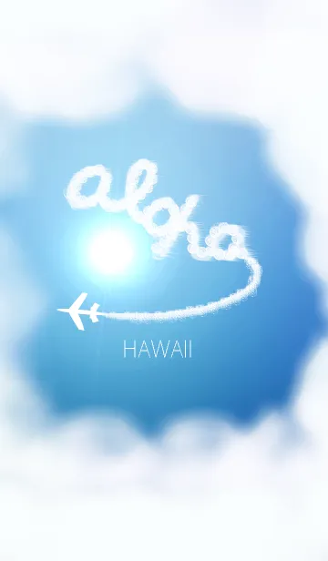 [LINE着せ替え] 雲のスキマからのハワイ＊ALOHA+116の画像1