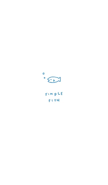 [LINE着せ替え] SIMPLE FISH -02-の画像1