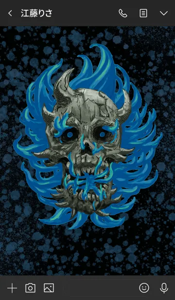 [LINE着せ替え] Demon's Skull (B/B）の画像3