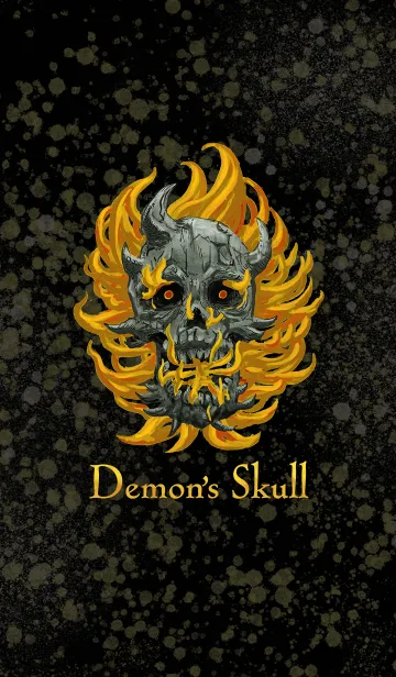 [LINE着せ替え] Demon's Skull (B/Y)の画像1