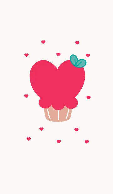 [LINE着せ替え] lovely heart cake 10の画像1