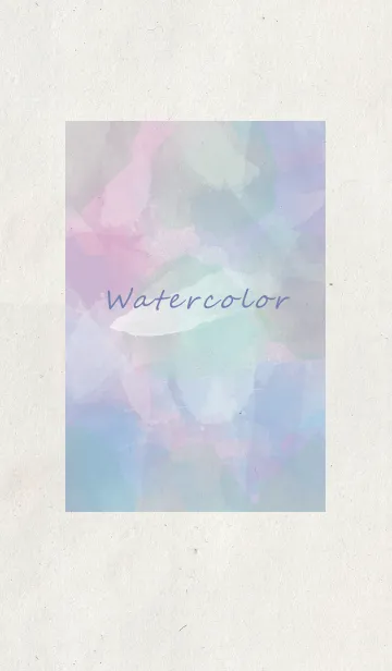 [LINE着せ替え] Rainbow watercolorの画像1