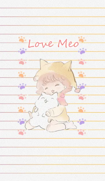 [LINE着せ替え] Love Meo Meo JPの画像1