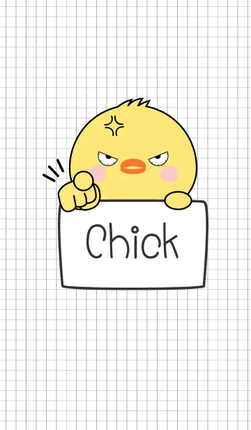 [LINE着せ替え] Simple Angry Chick (jp)の画像1