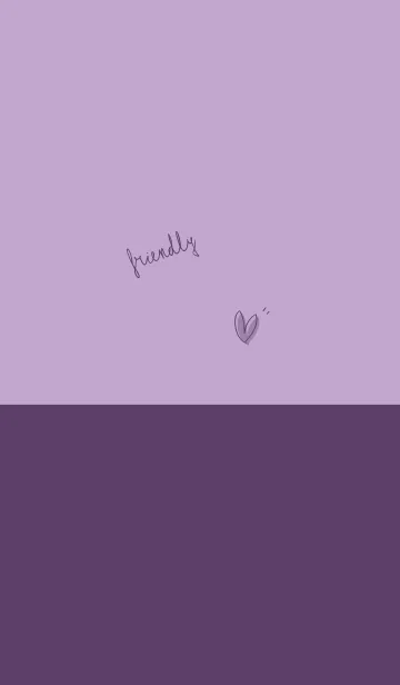 [LINE着せ替え] やさしい シンプル grape purpleの画像1