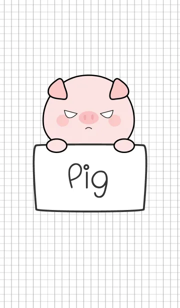 [LINE着せ替え] Simple Angry Pig (jp)の画像1