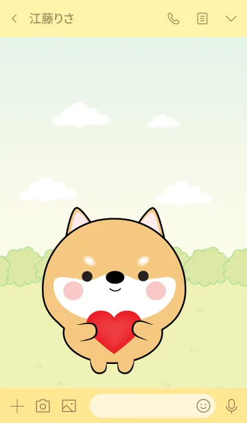[LINE着せ替え] Mini Lovely Shiba Inu Theme (jp)の画像3