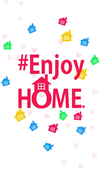 [LINE着せ替え] 家で楽しもう#Enjoy Home with Pink heartの画像1