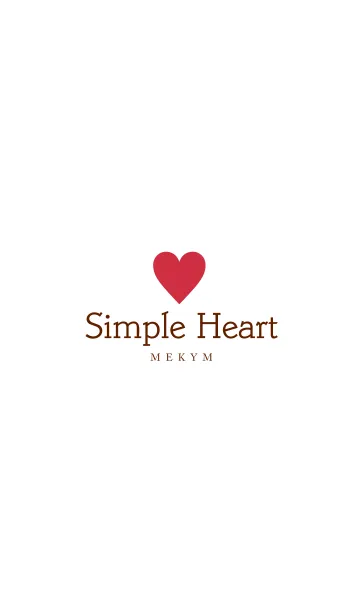 [LINE着せ替え] SIMPLE HEART 6 -LOVE-の画像1