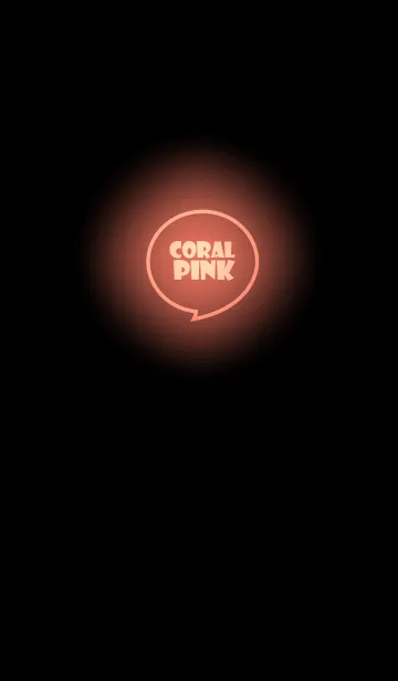 [LINE着せ替え] Coral Pink Neon Theme v.5 (jp)の画像1