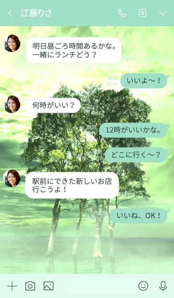 [LINE着せ替え] 緑の森の先の画像4