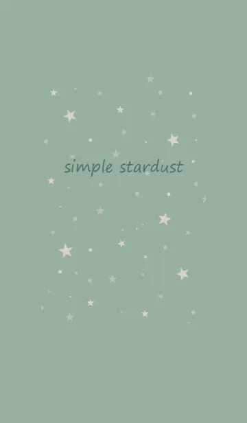 [LINE着せ替え] simple stardust**dusty greenの画像1
