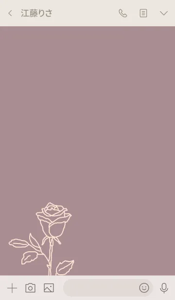 [LINE着せ替え] #flower* rose (smokey pink)の画像3