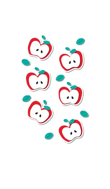 [LINE着せ替え] Yummy apples theme 18 :)の画像1