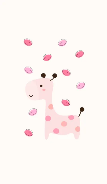 [LINE着せ替え] Cute giraffe 32 ^^の画像1